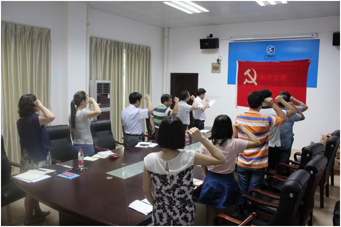 柳州分公司开展纪念建党95周年暨“两学一做”专题学习教育活动