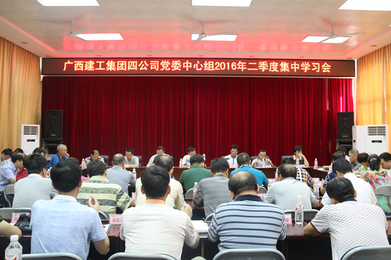 公司召开党委中心组2016年二季度集中学习会——公司党委书记、董事长徐木新出席会议并作重要讲话
