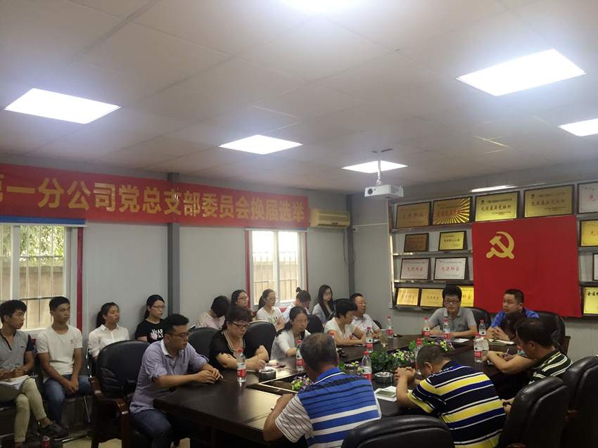 一分公司党总支召开换届选举大会