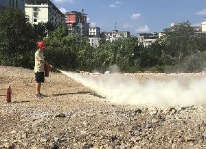桂林市芳香东路新建工程I标开展联合消防安全应急演练