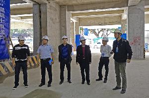 龙安宝到南宁分公司区党委项目部开展第四季度质量安全文明施工检查工作