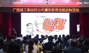 公司纪委组织观看廉政教育视频放映活动