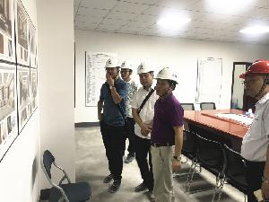 龙安宝到公司总部基地项目检查指导
